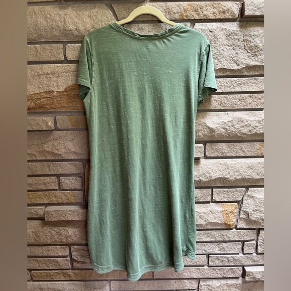 Anthropologie Saturday Sunday Hello T Shirt Dress Green Medium - Picture 4 of 10